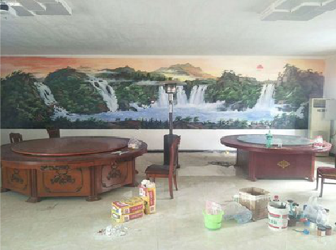  五河墙绘-写实风景