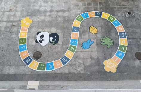  五河地面游戏彩绘