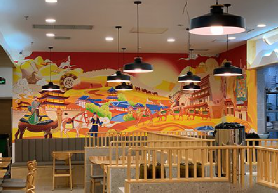  五河商业空间彩绘介绍。