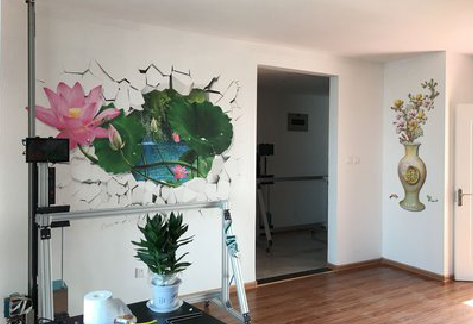  五河墙体彩绘相比墙纸的优势。