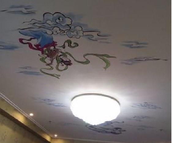  五河如何快速绘制天花板上的手绘墙？