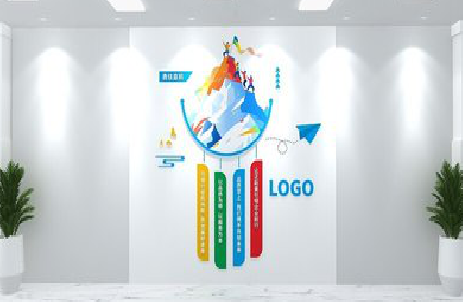  五河公司企业形象墙的工艺材料有哪些？